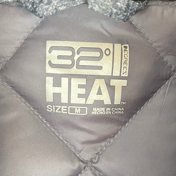 32 Degrees Heat Women’s Packable Down Puffer Jacket Zip Pockets Lightweight Sz M - Picture 6 of 7